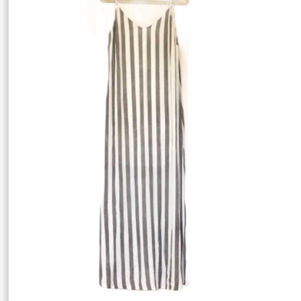 Staccato Spaghetti Strap Striped Beach Maxi Dress